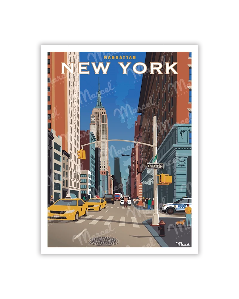 Carte Postale NEW YORK "Manhattan"