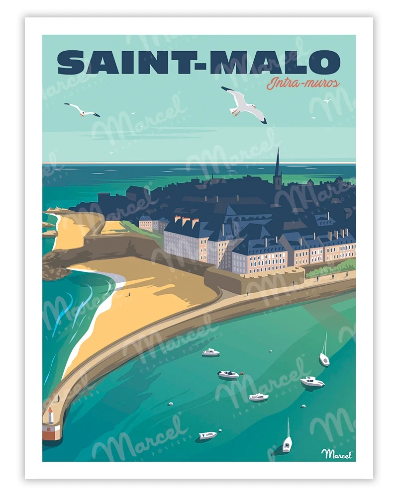 Affiche SAINT-MALO "Intra-Muros"