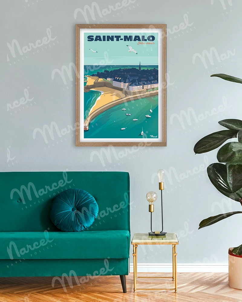 Affiche SAINT-MALO "Intra-Muros"