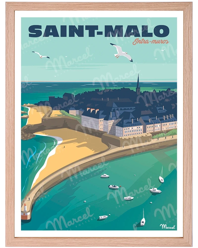 Affiche SAINT-MALO "Intra-Muros"
