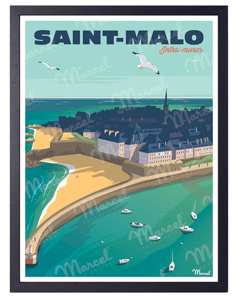 Affiche SAINT-MALO "Intra-Muros"