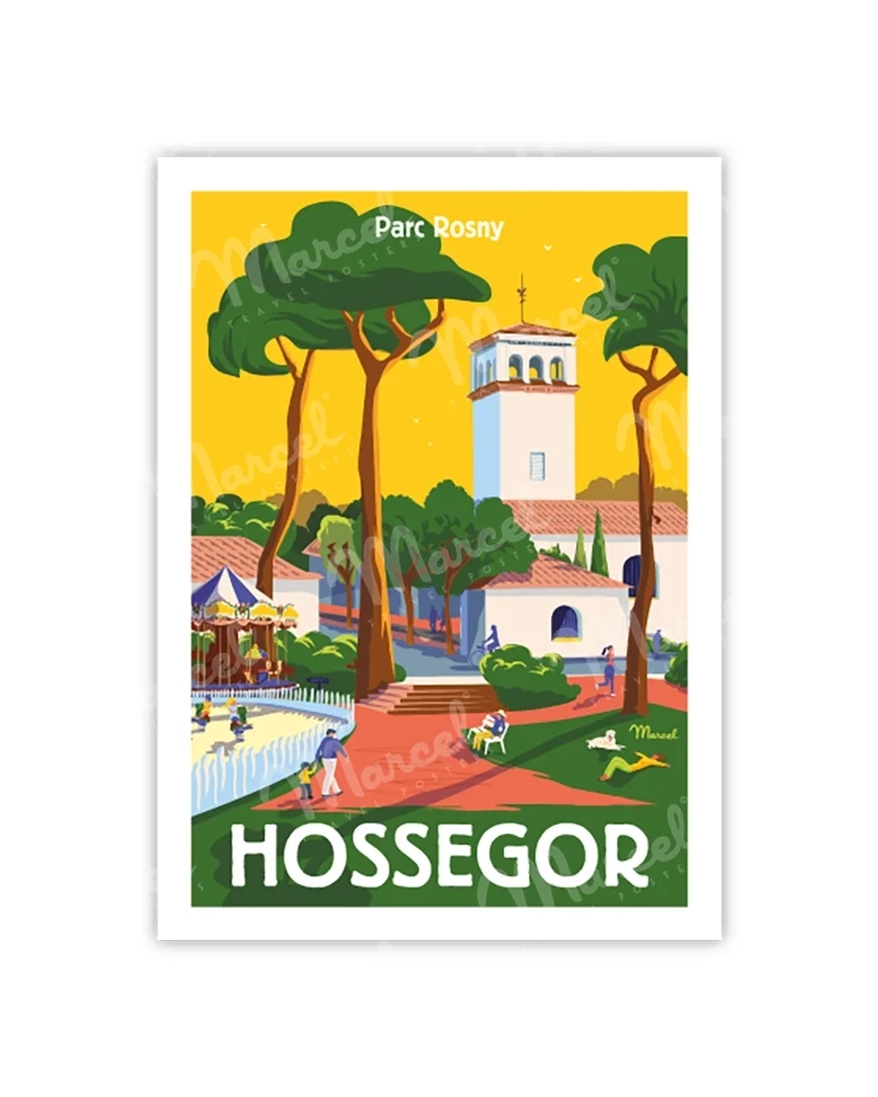 Carte Postale HOSSEGOR "Parc Rosny"