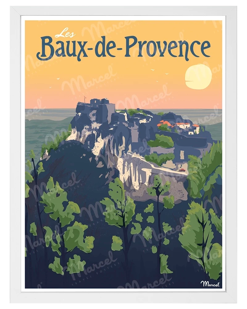 Affiche LES BAUX-DE-PROVENCE "Le château"