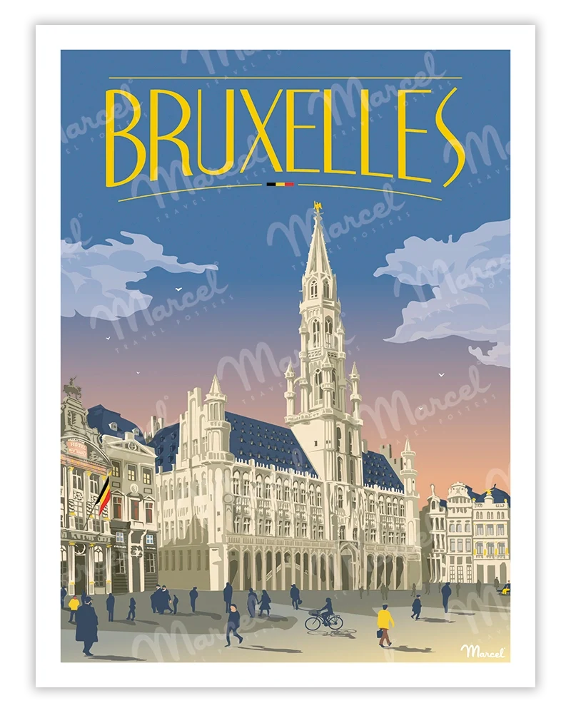 Affiche BRUXELLES "Grand Place"
