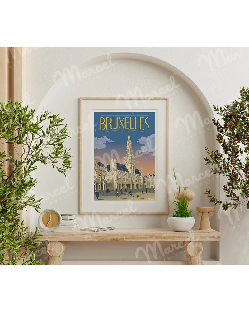 Affiche BRUXELLES "Grand Place"