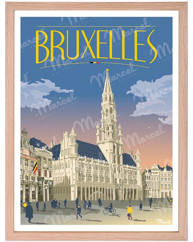 Affiche BRUXELLES "Grand Place"