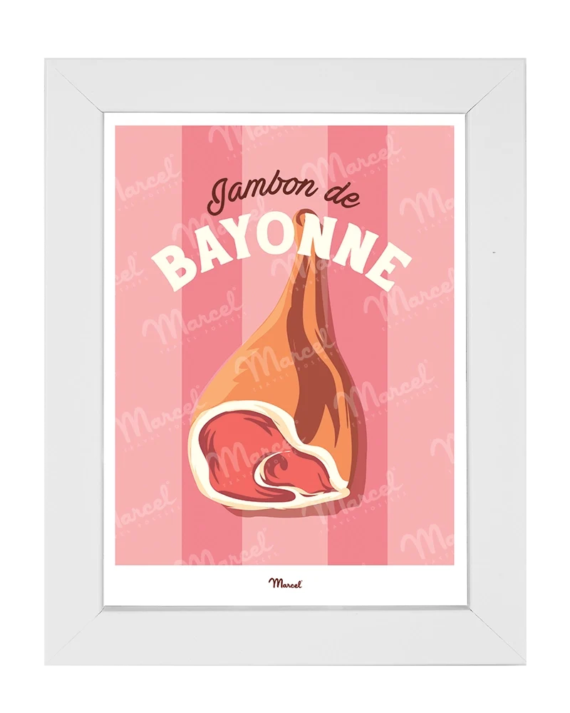 Carte postale Travel Color "Jambon de Bayonne"
