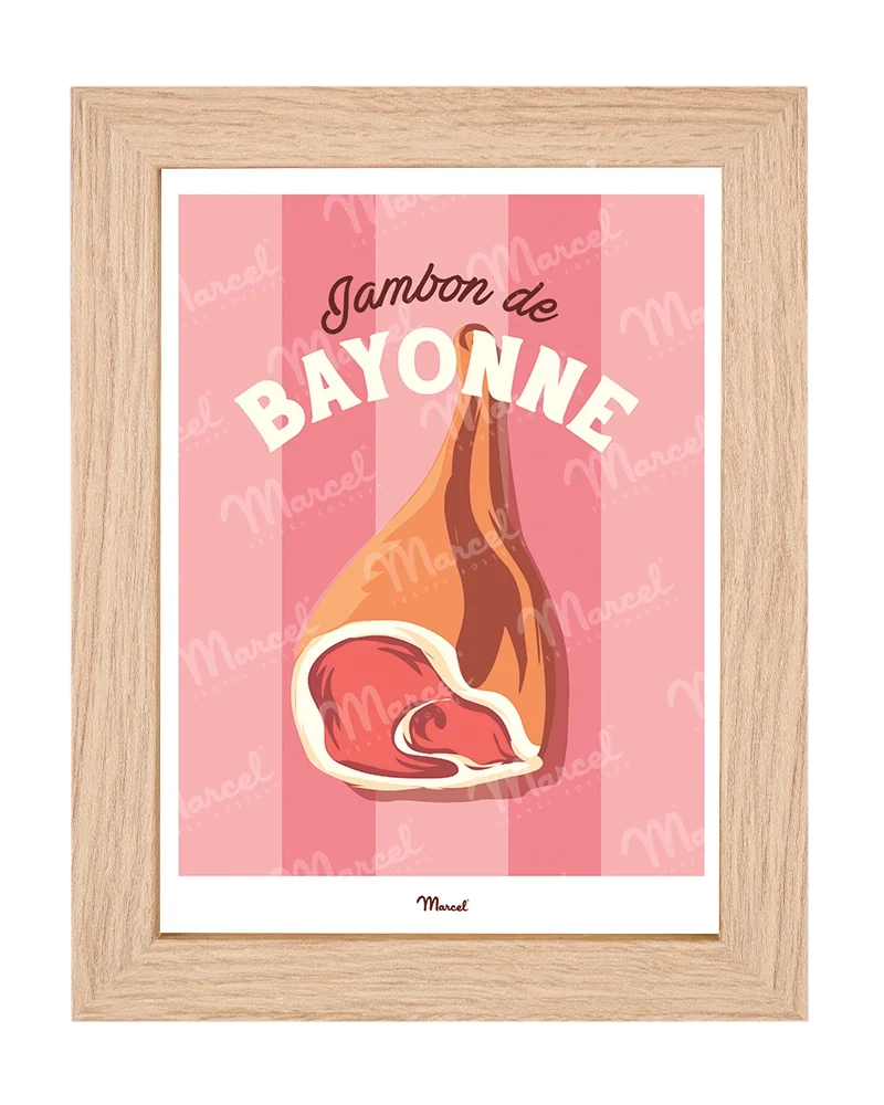 Carte postale Travel Color "Jambon de Bayonne"
