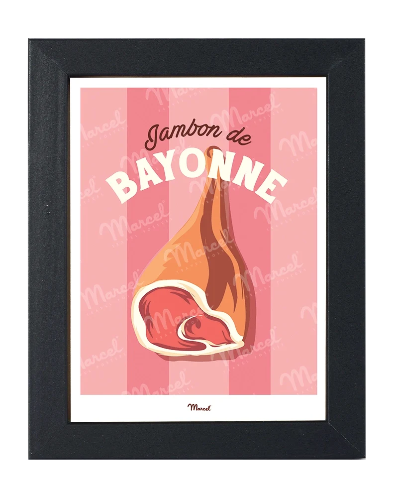 Carte postale Travel Color "Jambon de Bayonne"
