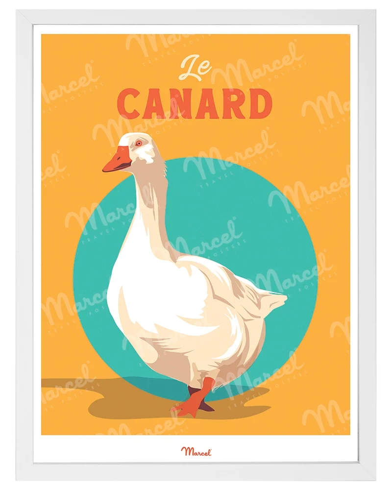 Affiche Travel Color "le Canard du Sud-Ouest"