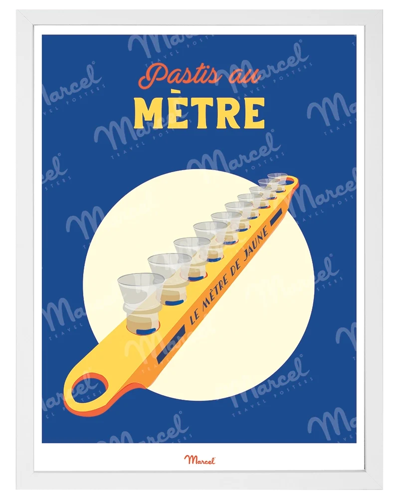 Affiche Travel Color "le Mètre de Pastis"