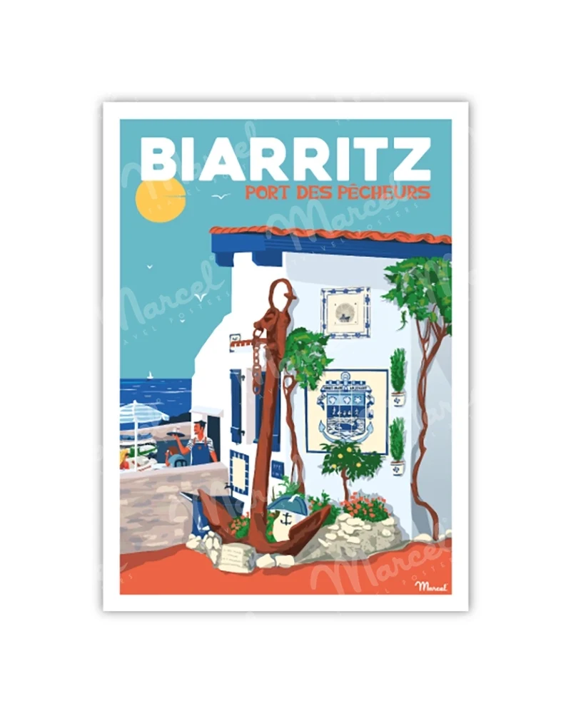 Carte Postale BIARRITZ "Port des Pêcheurs"