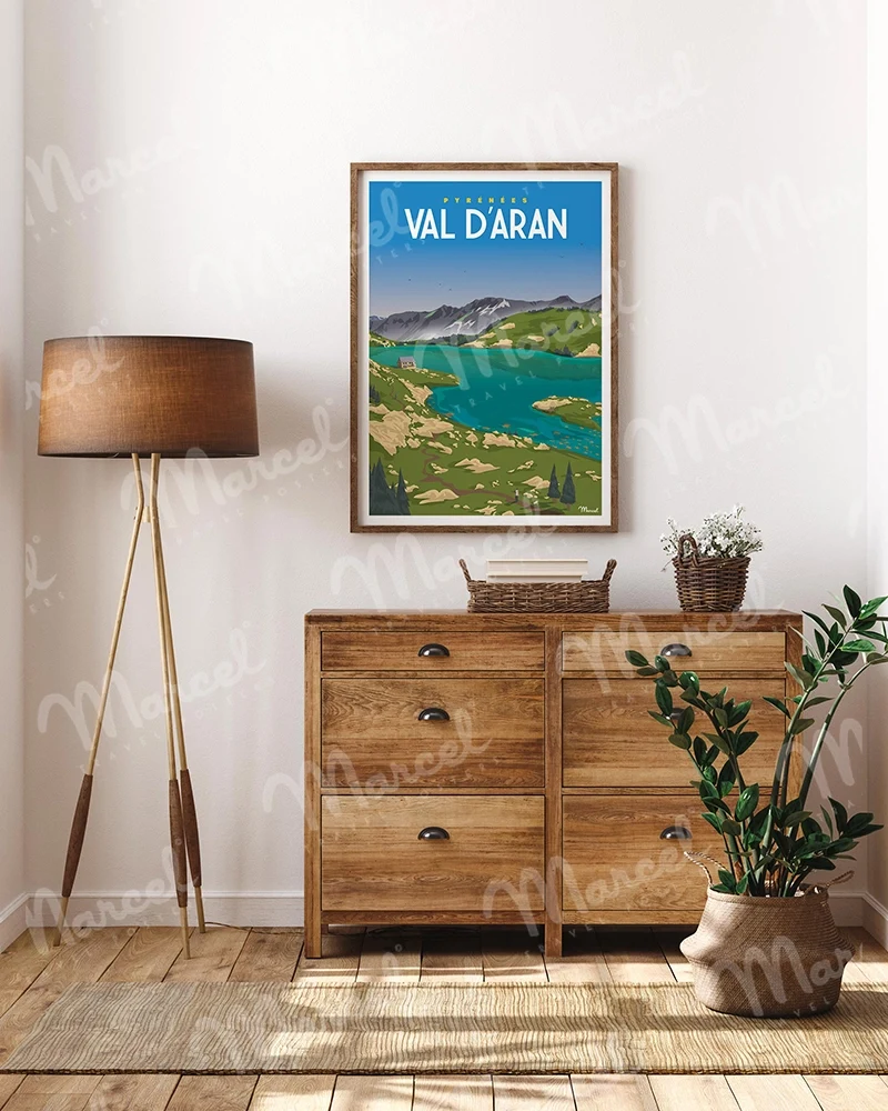 Affiche PYRÉNÉES "Val d'Aran"