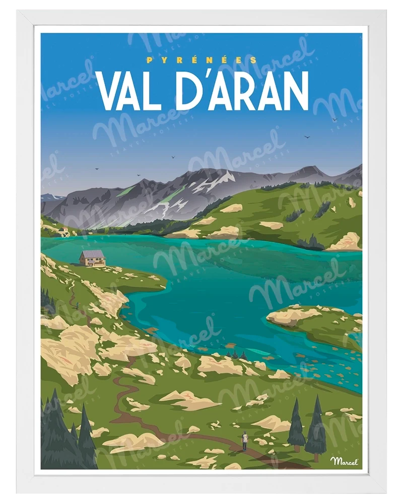 Affiche PYRÉNÉES "Val d'Aran"