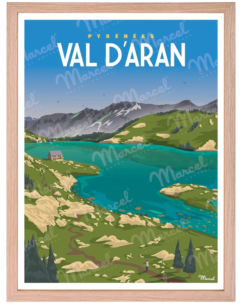 Affiche PYRÉNÉES "Val d'Aran"