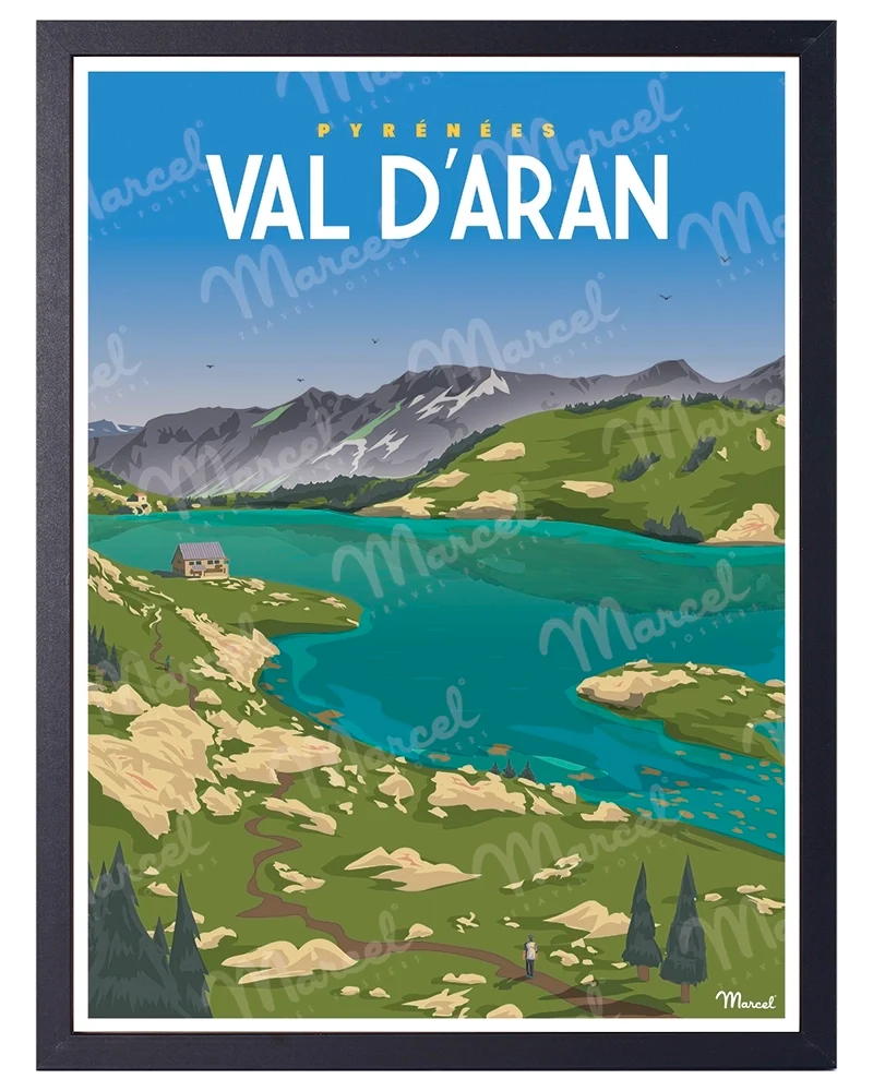 Affiche PYRÉNÉES "Val d'Aran"