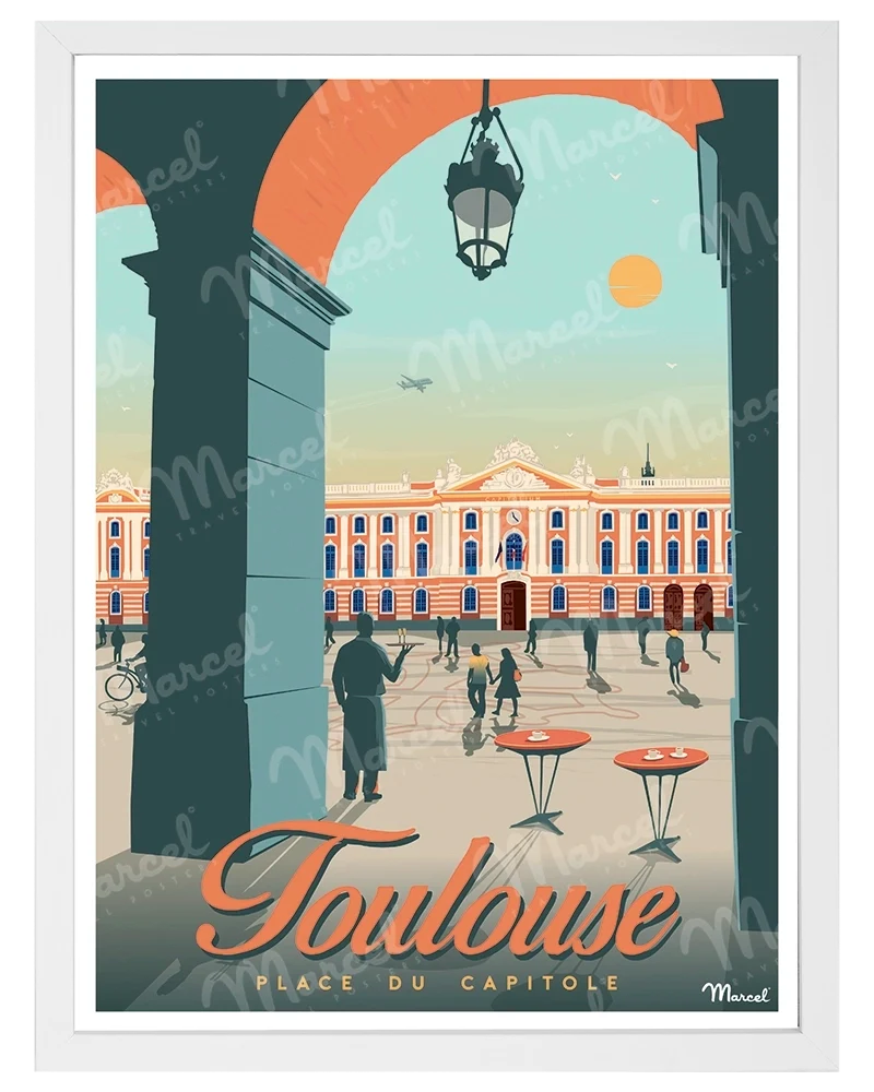 Affiche TOULOUSE "Place du Capitole"