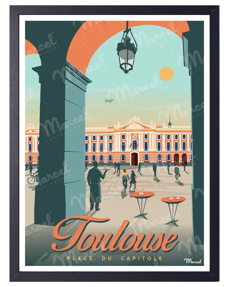 Affiche TOULOUSE "Place du Capitole"