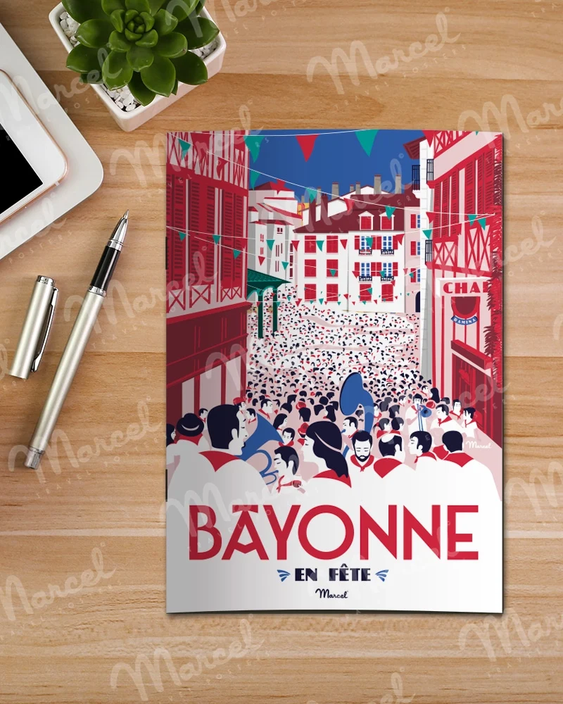 Carnet de Notes A5 48 pages "BAYONNE en fête"