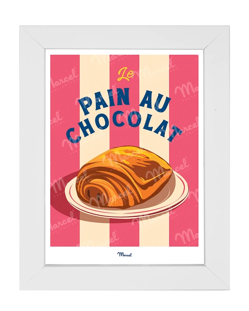 Carte postale Travel Color "Le Pain au Chocolat"