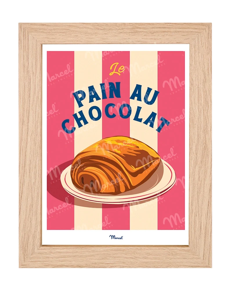 Carte postale Travel Color "Le Pain au Chocolat"