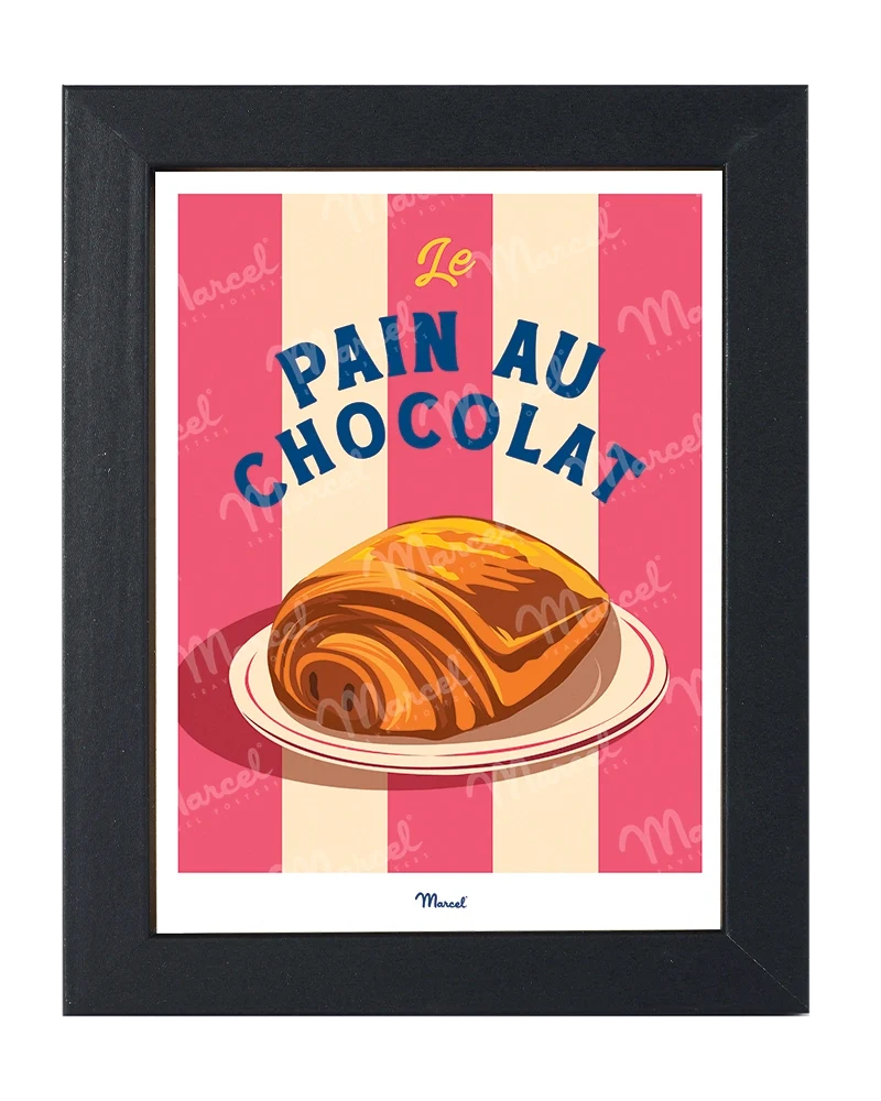 Carte postale Travel Color "Le Pain au Chocolat"