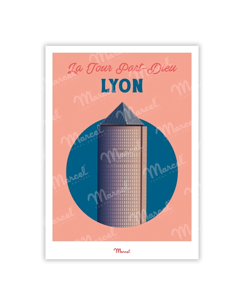 Carte Postale Travel Color LYON "La tour Part-Dieu"