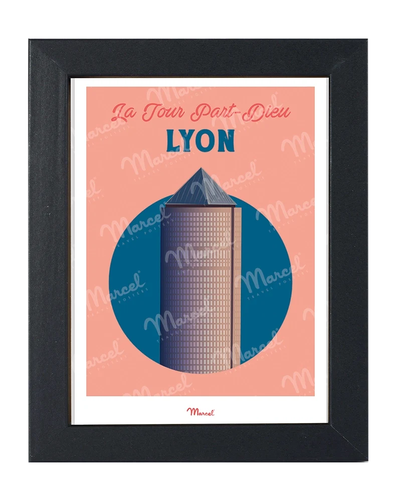 Carte Postale Travel Color LYON "La tour Part-Dieu"