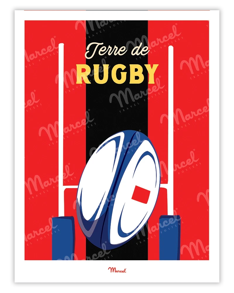 Affiche Travel Color "Rugby"