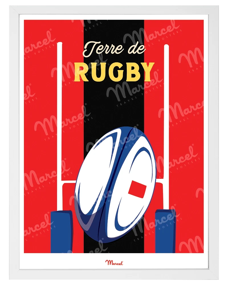 Affiche Travel Color "Rugby"