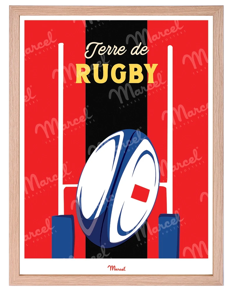 Affiche Travel Color "Rugby"