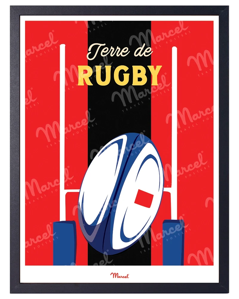 Affiche Travel Color "Rugby"