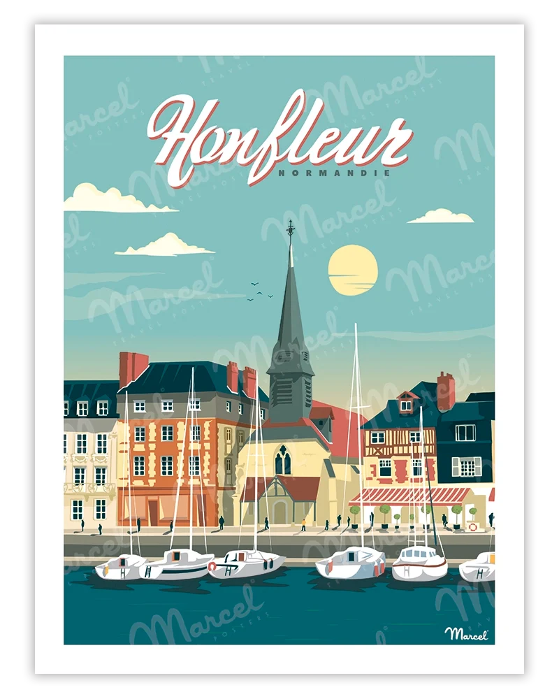 Affiche HONFLEUR