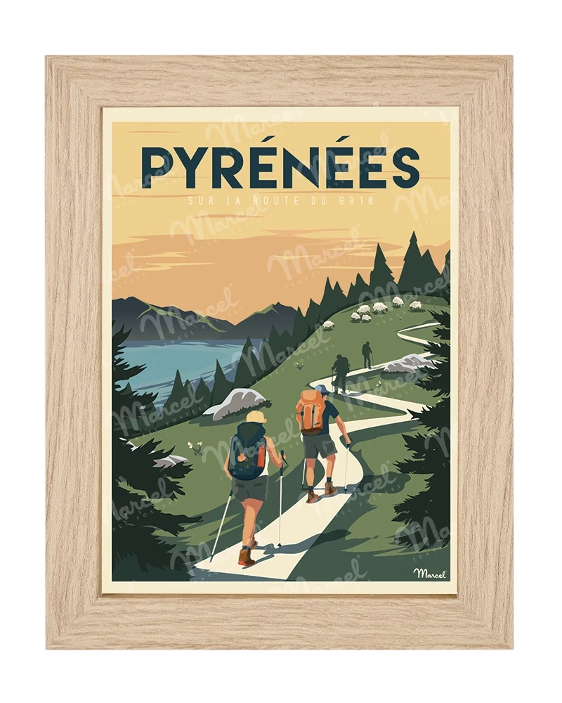 Carte Postale PYRÉNÉES "Sur la route du GR10"