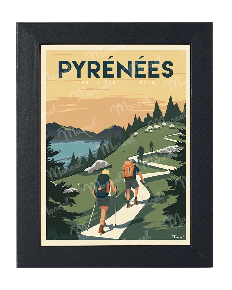 Carte Postale PYRÉNÉES "Sur la route du GR10"