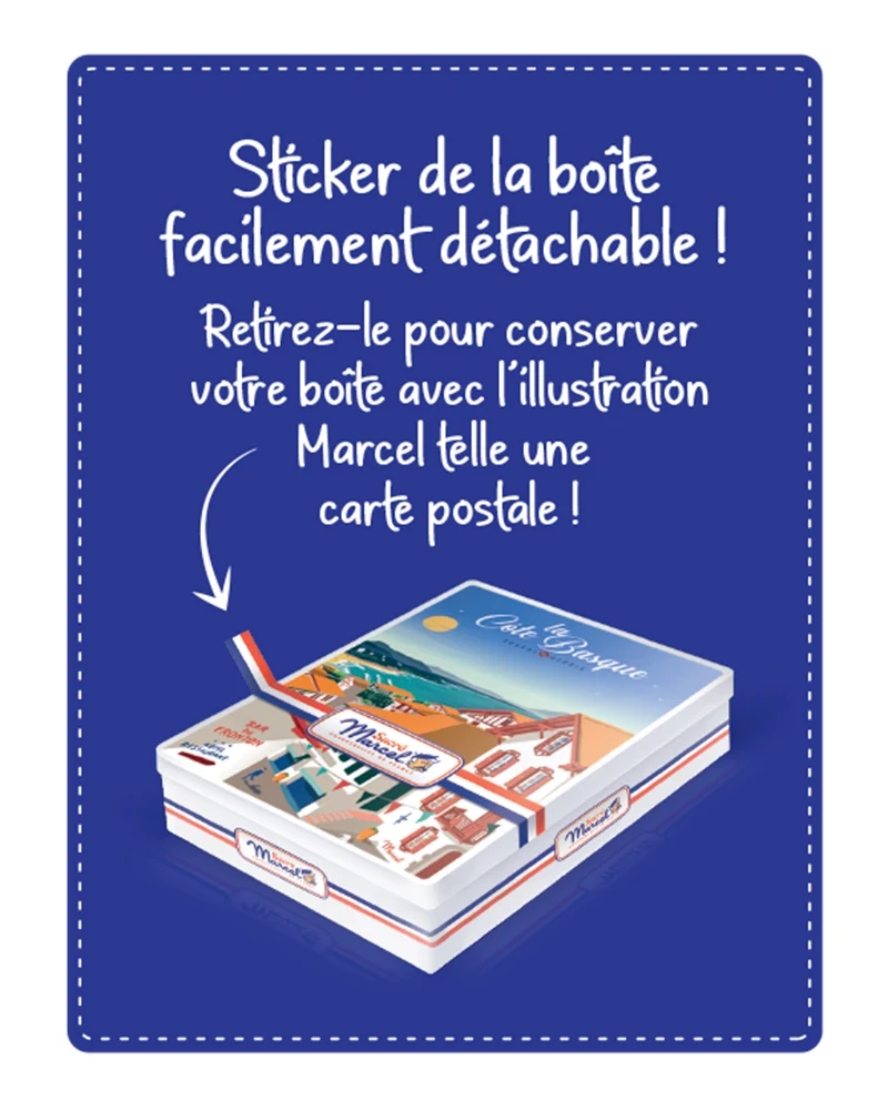 Boîte métal "La Côte Basque" | Sacré Marcel