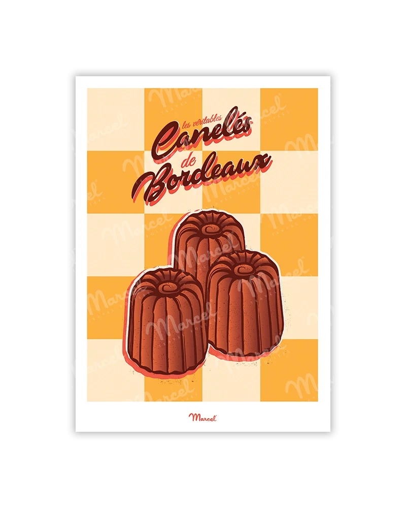 Carte Postale Travel Color BORDEAUX "Les Canelés"