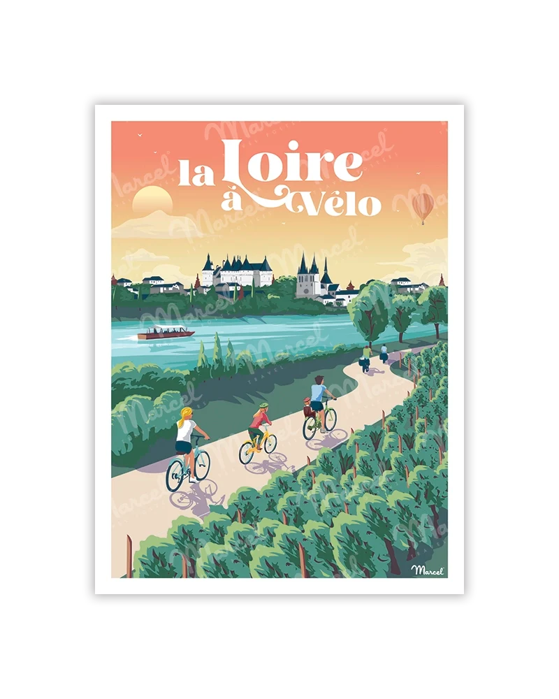 Carte Postale LOIRE À VÉLO