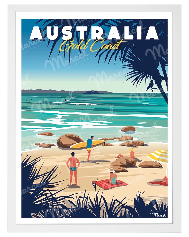 Affiche AUSTRALIE "Gold Coast"