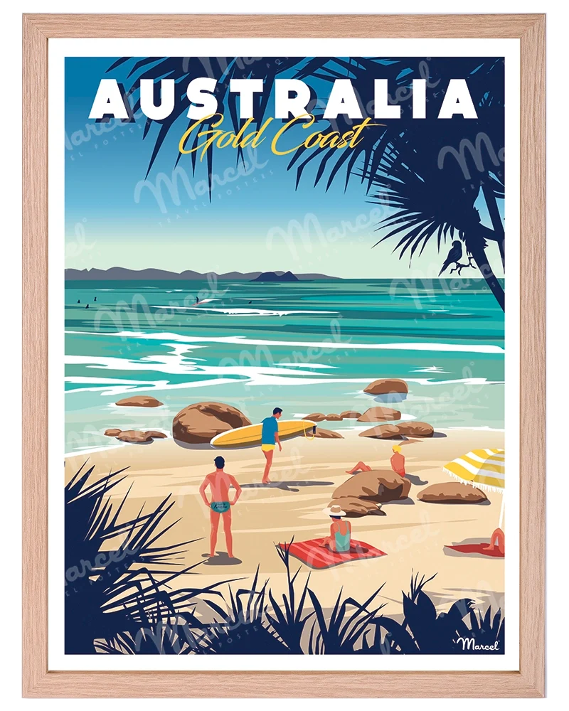 Affiche AUSTRALIE "Gold Coast"