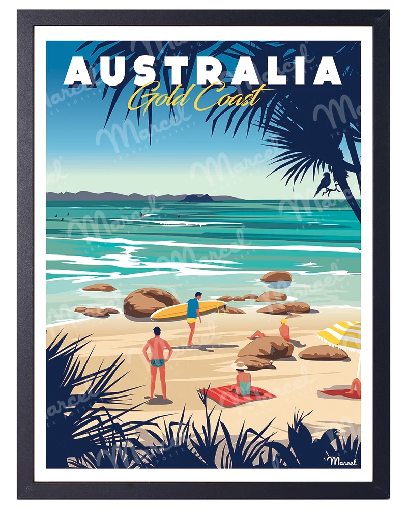 Affiche AUSTRALIE "Gold Coast"
