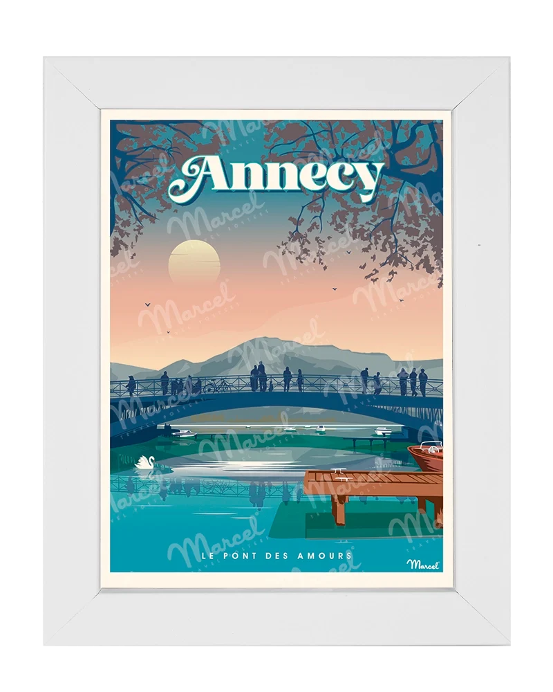 Carte Postale ANNECY "Le Pont des Amours"