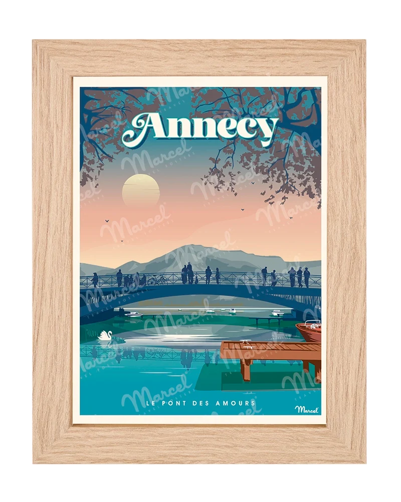 Carte Postale ANNECY "Le Pont des Amours"