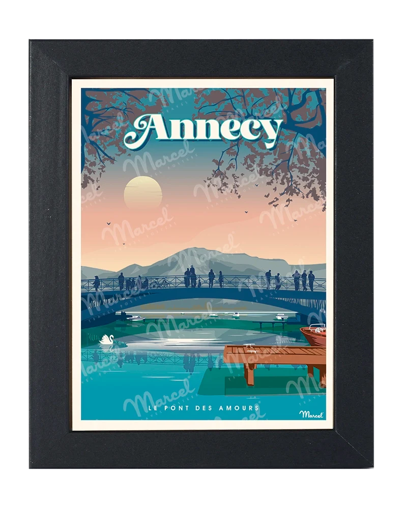 Carte Postale ANNECY "Le Pont des Amours"