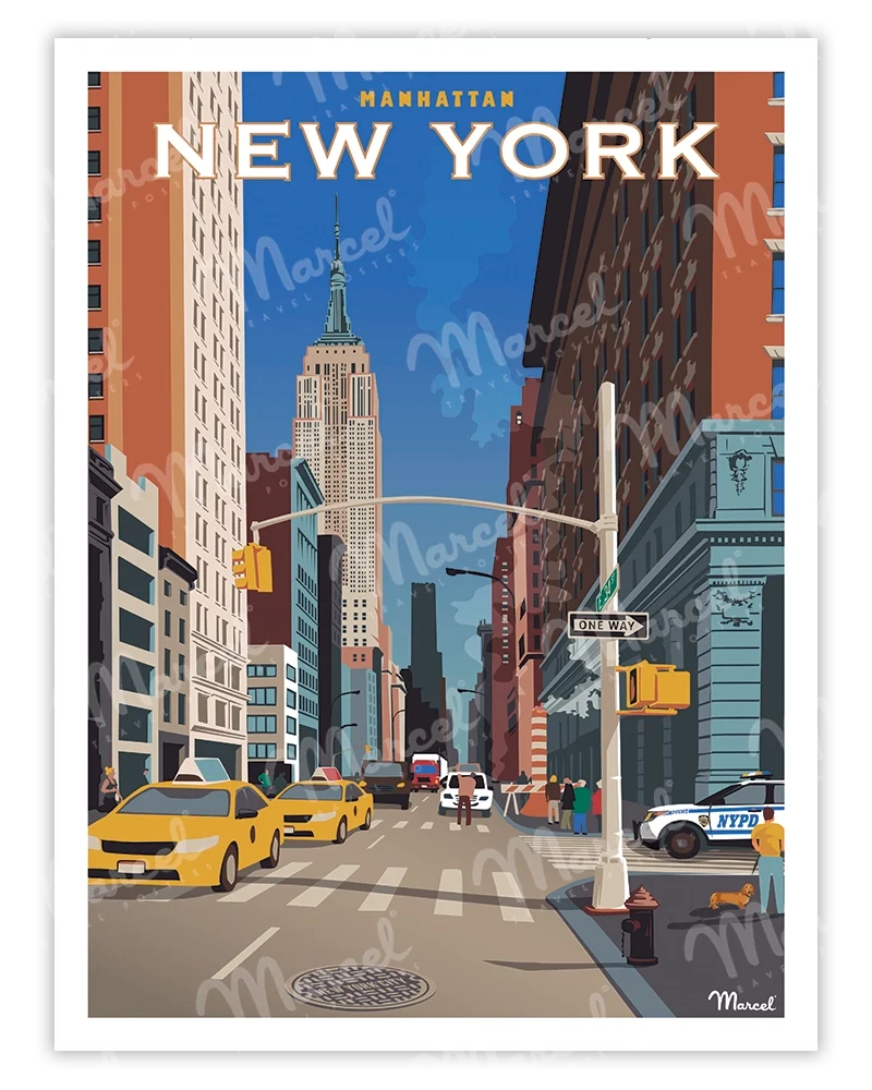 Affiche NEW YORK "Manhattan"