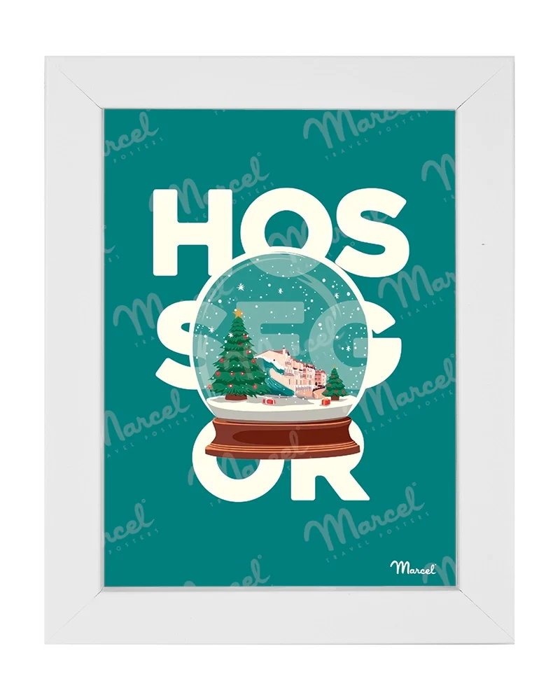 Carte Postale HOSSEGOR "Boule à neige"