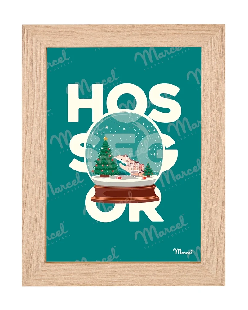 Carte Postale HOSSEGOR "Boule à neige"