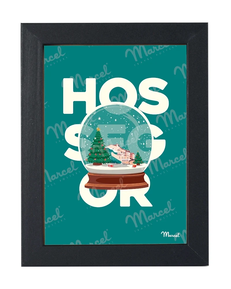 Carte Postale HOSSEGOR "Boule à neige"