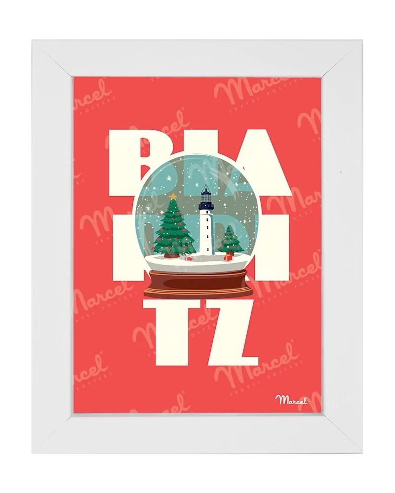 Carte Postale BIARRITZ "Boule à neige"