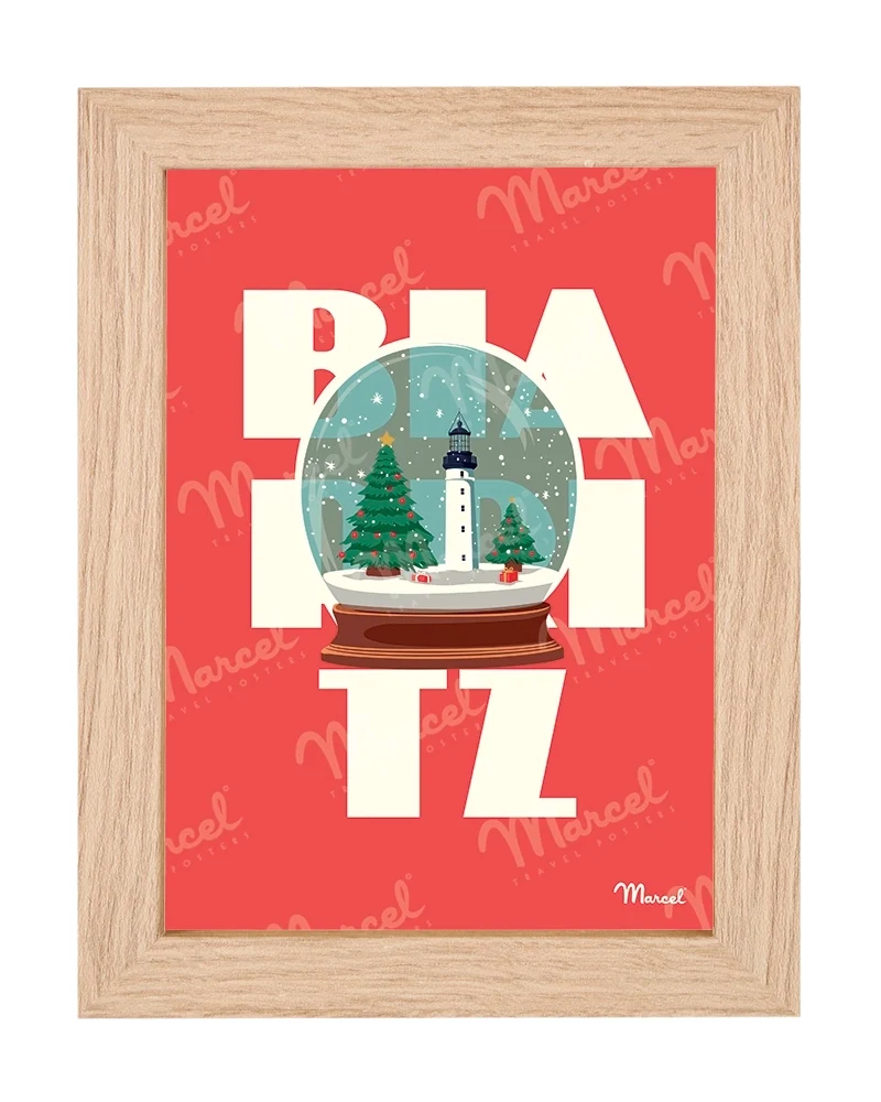Carte Postale BIARRITZ "Boule à neige"